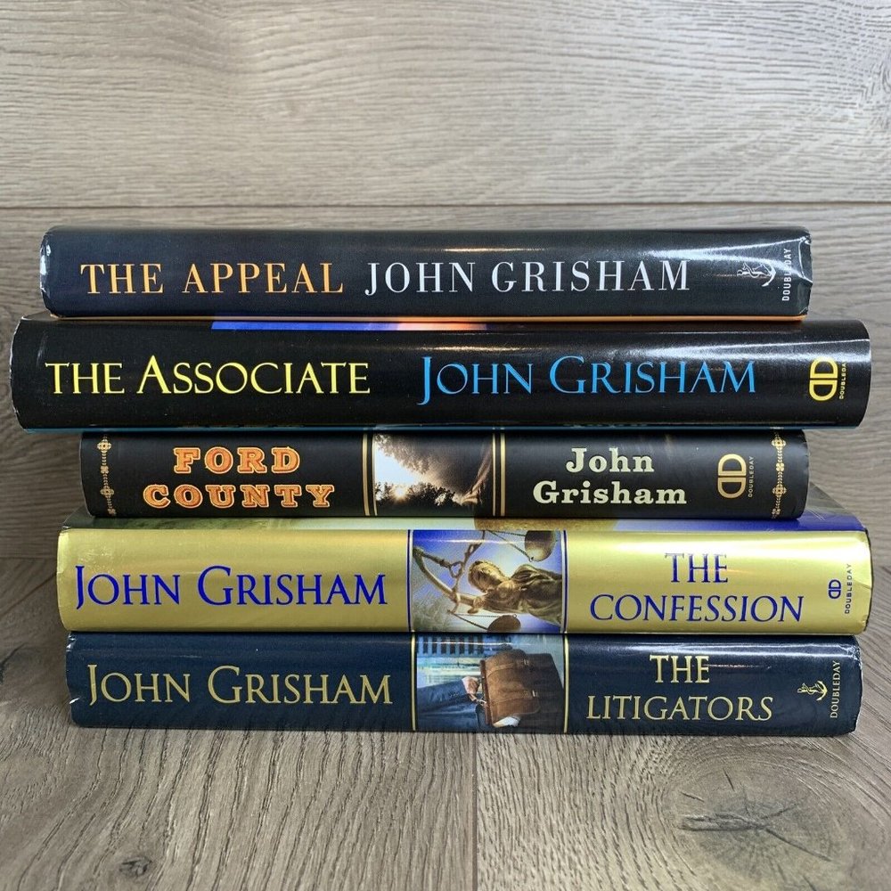 John Grisham 5 Hardcover Book Lot - Appeal Associate Ford County Confession - Picture 2 of 12
